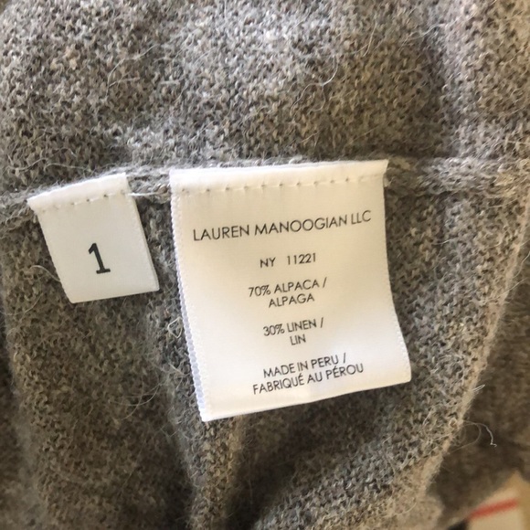 Lauren manoogian swing top sweater 70%alpaca - Picture 5 of 7